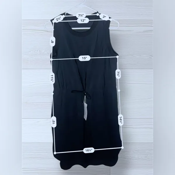 NWT HALARA Womens Air Fabric Drawstring Sleeveless Flare Activity Dress - Image 6