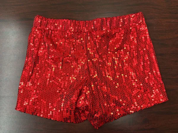 NWT Spirit Halloween Red Sequin Shorts Size Large - Image 2