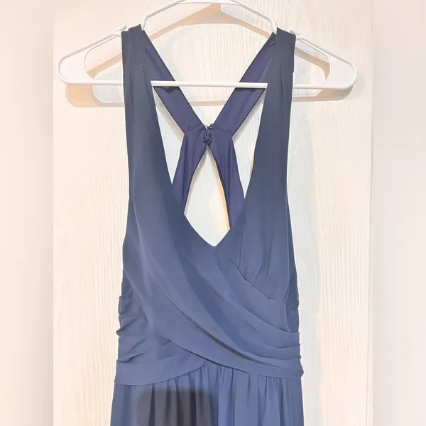 final price Bill Levkoff Navy Formal Gown - Image 3