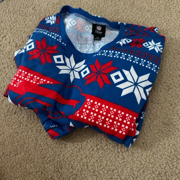 NFL Team Apparel Blue Snowflake pajamas size XL - Image 4