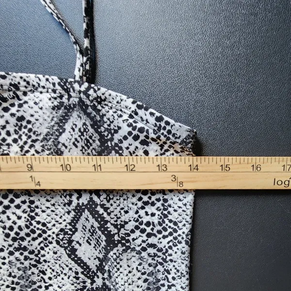 Garage Snakeskin Bodycon Party Dress Y2K Black White Animal Print Bikercore M‎ - Image 6