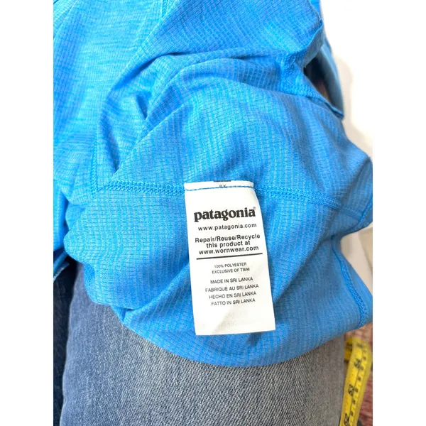 Patagonia Capilene Cool Lightweight Scoop Neck Short Sleeve Shirt Blue XS - Image 6