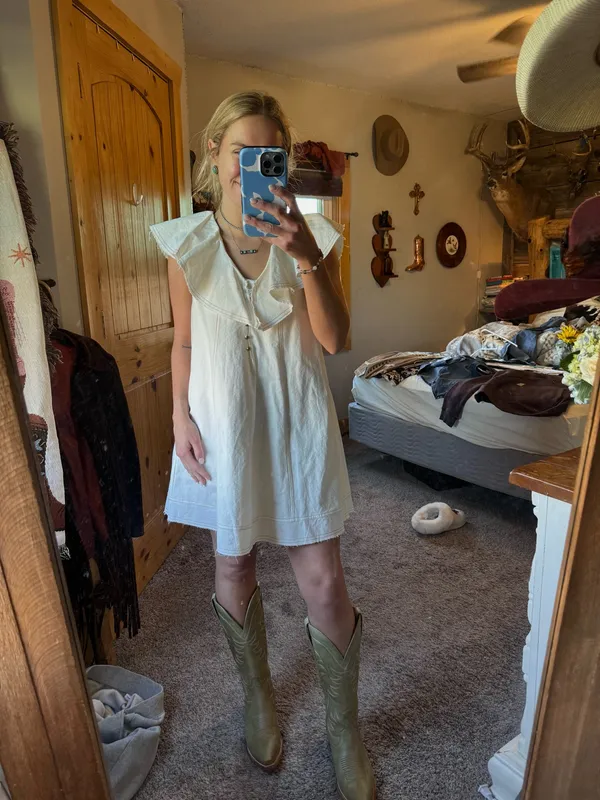 Cute white boutique dress - Image 4