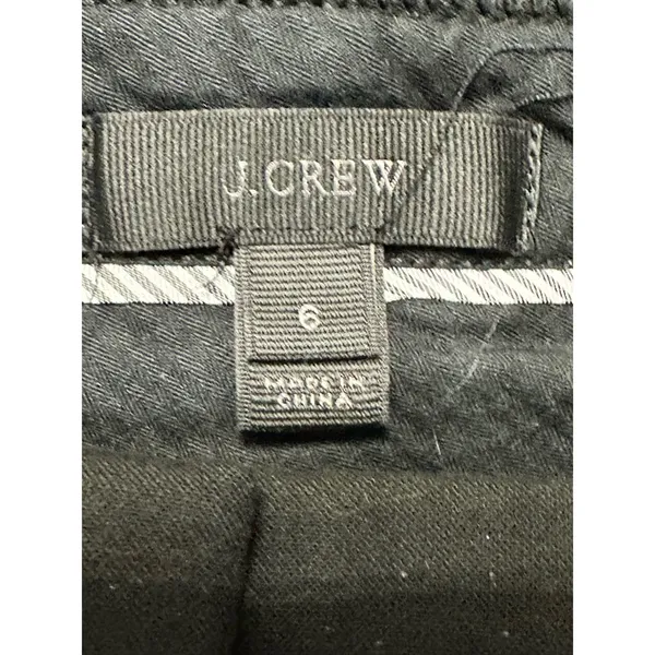 J Crew Womens Career Dress Pants Black Flat Front Skinny Stretch Pockets 6 - Image 7