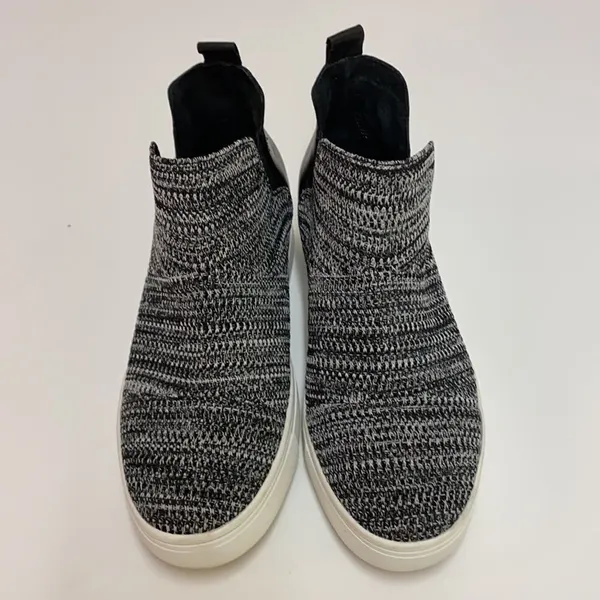 Flyknit Slip-On Black Wedge Sneakers A17‎ - Image 4