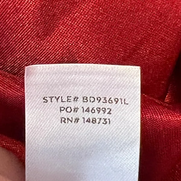 1300 | NWT Lulus Red‎ Satin Cutout Bodycon Holiday Cocktail Mini Dress Womens M - Image 7