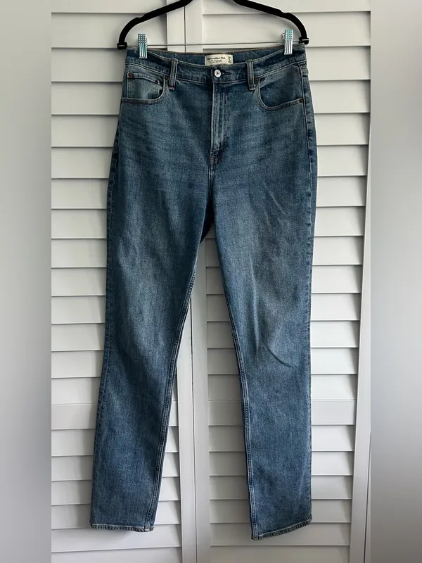 Abercrombie & Fitch | the slim straight ultra high rise jeans in extra long - Image 3