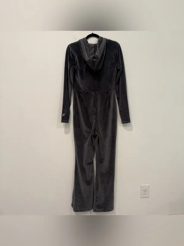 Fabletics Midnight Gray Plush Rib Hooded Jumpsuit M - Image 7