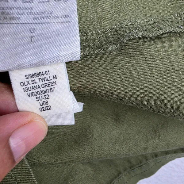 Banana Republic Women Green Utility Twill Sleeveless Romper Large 868654-01 - Image 7