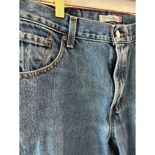 Levi's Womens 550 Relaxed Tapered Jeans Size 10 M Medium Wash Denim Mom 90s - Image 2
