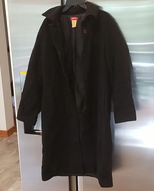 💕ESPRIT💕 Black 100% Wool Coat - Image 2