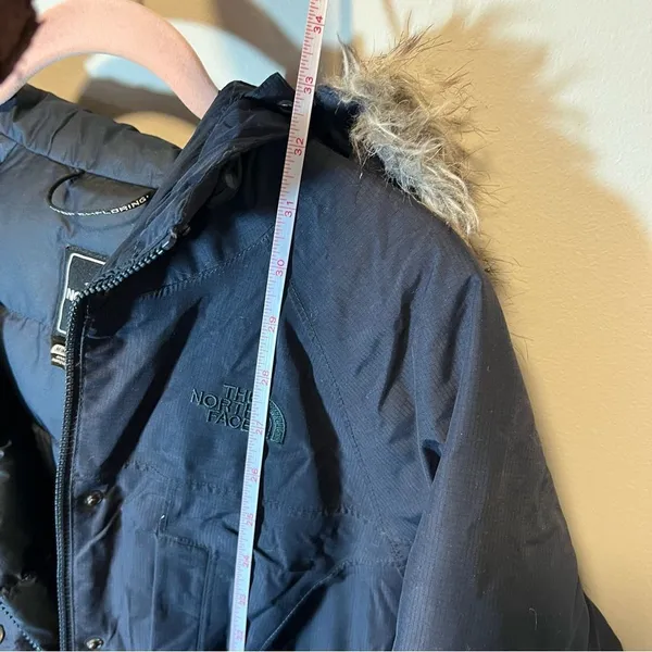 The North Face Women’s Navy Blue‎ Parka Coat Medium Puffer - Image 14
