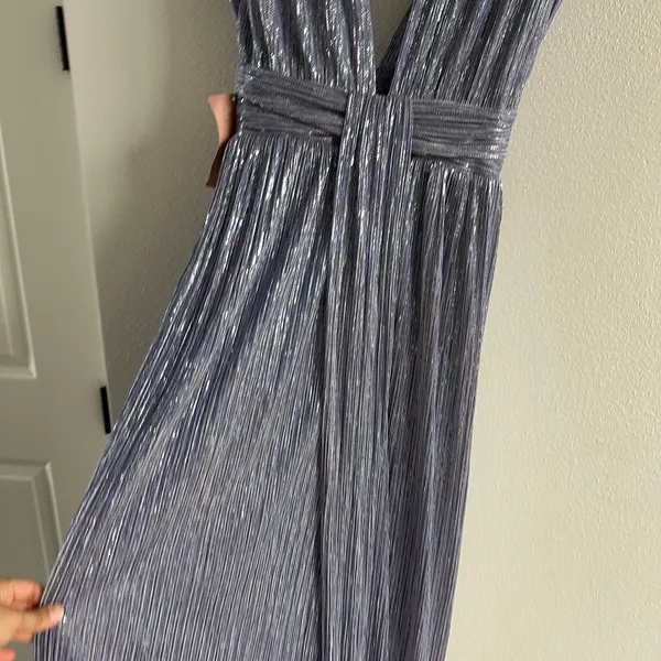 sabina Musayev Emmeline V-Neck Lurex Maxi Dress NEW Size Small - Image 3