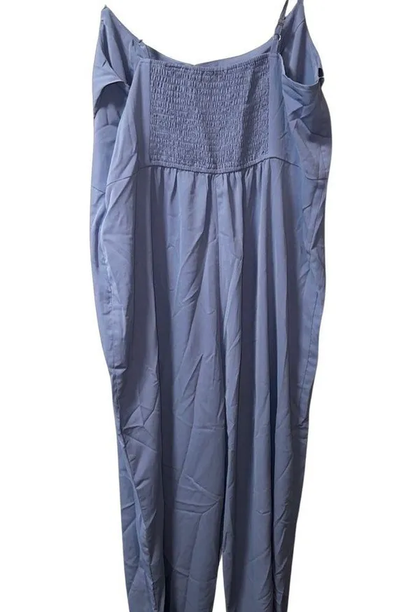 Cider Solid Cowl Neck Stitch Jumpsuit Plus Size 1xl - Image 5