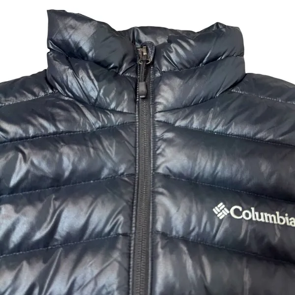 Columbia Down Goose Puffer Jacket Size S Omni Heat 590TD Turbo Black Outdoor - Image 4
