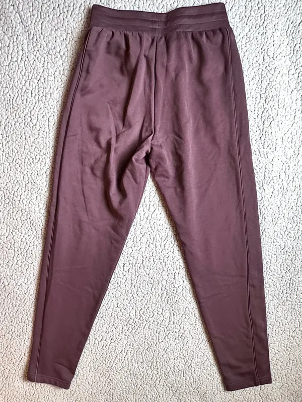 ADIDAS Relaxed Fit Fleece Tapered Active Jogger Pants Shadow Fig Purple XS - Image 2