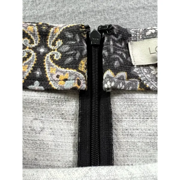 Loft Womens 12 (32x22) Pencil Skirt Textured Twill Old Money Preppy‎ Paisley - Image 6
