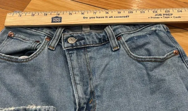 Abercrombie & Fitch the ‘90sslim straight ultra high rise jeans 27/4XS. - Image 3