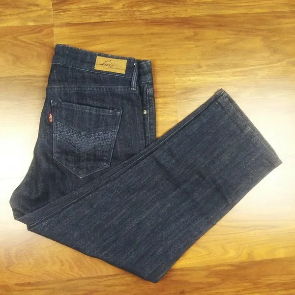 Levi’s Demi Curve Bootcut Jeans Women’s Size 6 Dark Wash Stretch Denim 28x22 - Image 4