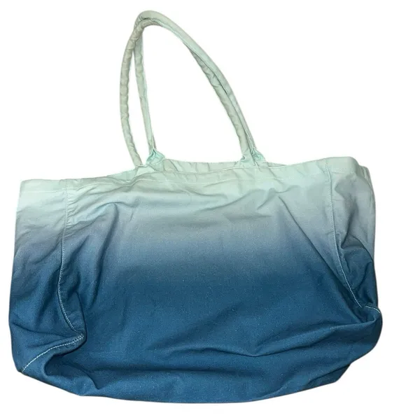 Athleta Tote‎ Bag Blue Ombre Large Gym Bag Shoulder Carry Travel Workout - Image 2