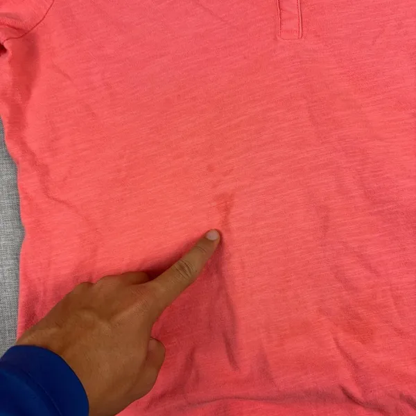 Tommy Bahama Polo Shirt Womens M Pink Collared 3/4 Sleeve Lightweight Jersey Top - Image 5