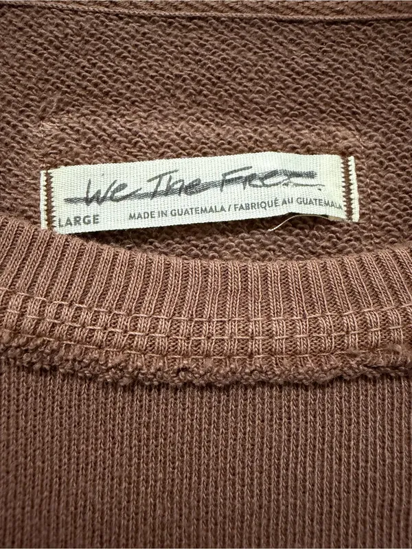 Free People We The People Mari Muscle Pullover Brown Large - Image 6