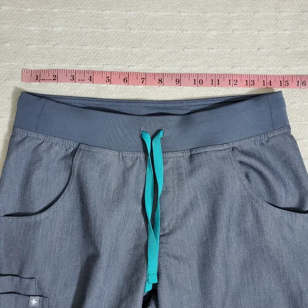 Figs Women's Kade Cargo‎ Scrub Pants Gray PO 1802. Size S - Image 3