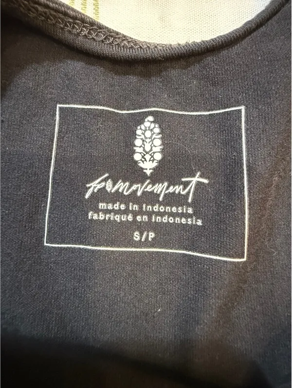 FP Movement Black Crop Tank Top Size Small - Image 2