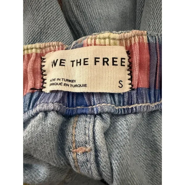 Free People We The Free Clark Pleated Denim Shorts Light Blue Women's Size Small - Image 11
