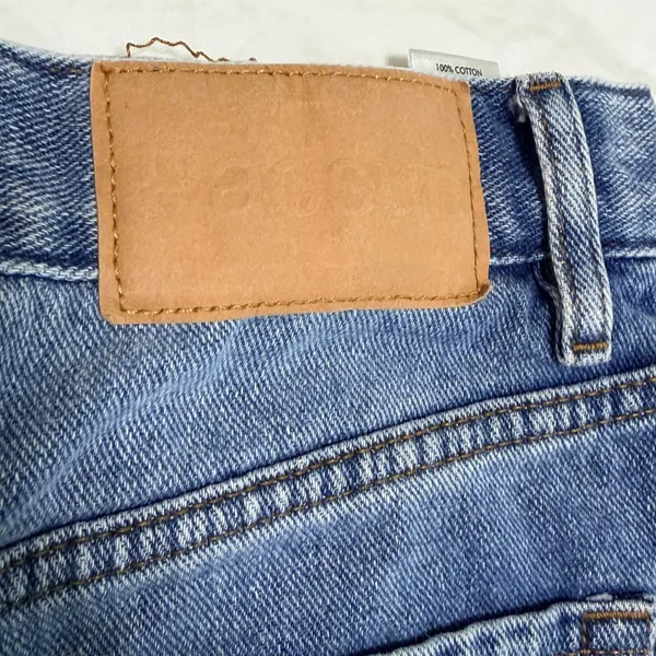 PacSun Vintage High Rise Distressed Denim‎ Shorts Blue Size 29 Button Fly Cutoff - Image 12