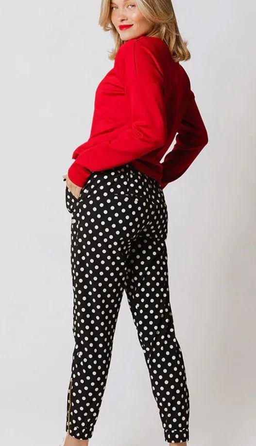 Albion Fit BLACK POLKA DOT JETSETTERS size small NWT - Image 16