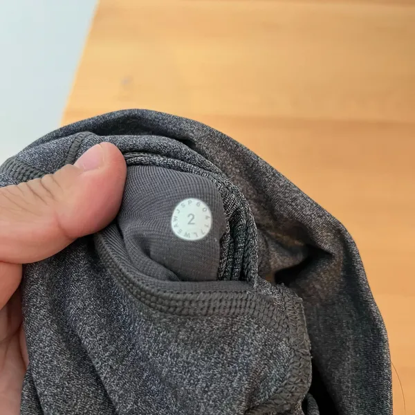 Lululemon Wunder Under Pant Hi-Rise Tech‎ Mesh Gray Size 2 - Image 5