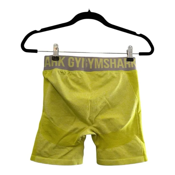 Gym Shark Neon Yellow Gym Flex Biker Shorts Size Medium - Image 3