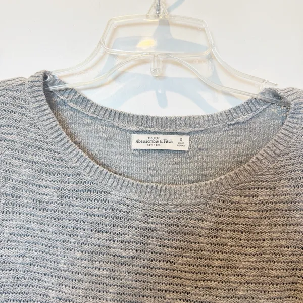 Abercrombie & Fitch Y2K Lace Trim Long Sleeve Top Size Small 2010 Mall Brand - Image 3