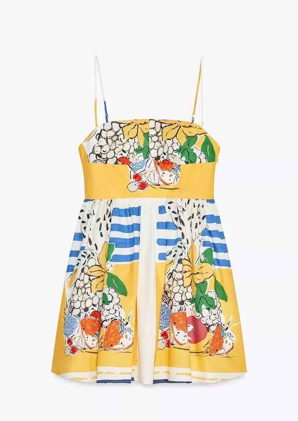 ZARA Fruit Poplin Dress - Image 8