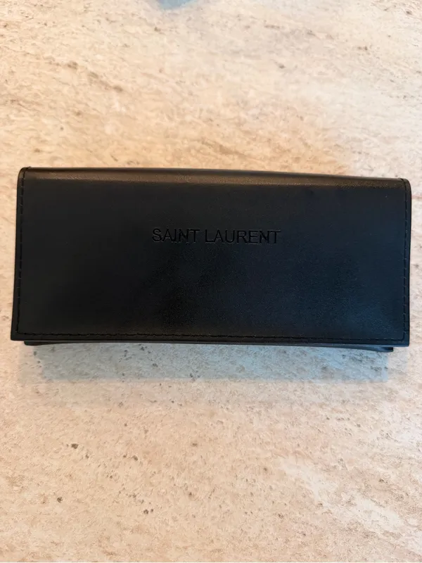 Saint Laurent Black Oval Sunglasses - Image 9