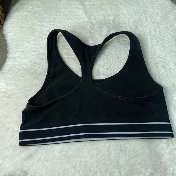 VS Victoria’s Secret Pink Nation Black Logo Sports Bra - Image 4