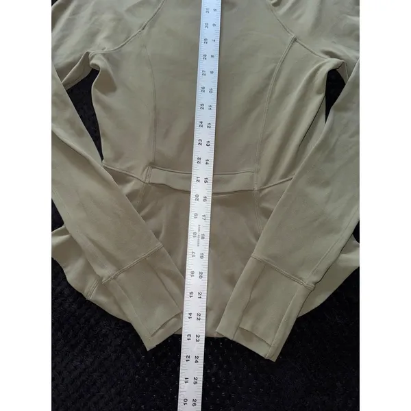 Lululemon Women's Define Olive Green Full Zip Jacket‎ Nulu Size 6 - Image 9