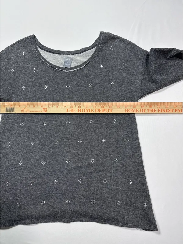 Cozy Charcoal Gray Aerie Long Sleeve Sweater - Size Small - Image 4