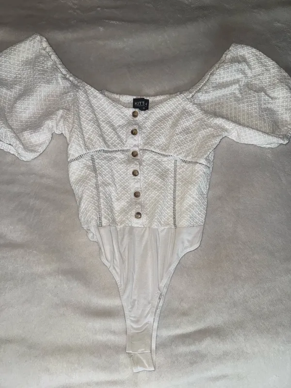 Kittenish Bodysuit White - Image 3