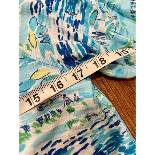 Lilly Pulitzer high tide boatneck 3/4 sleeve dress beach umbrella print - Image 11