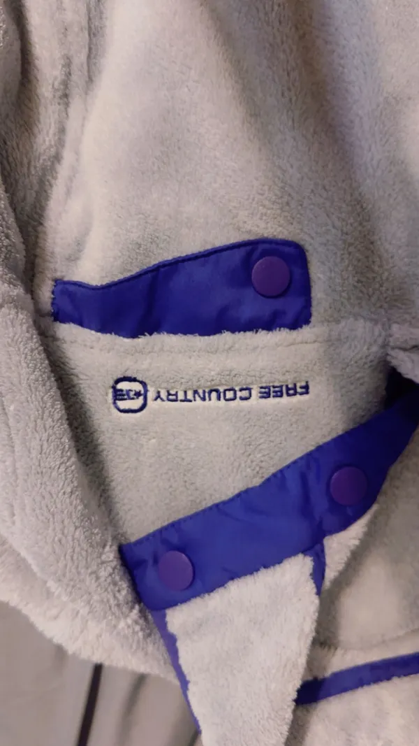 Free Country Purple and White Long Sleeve Top - Image 3