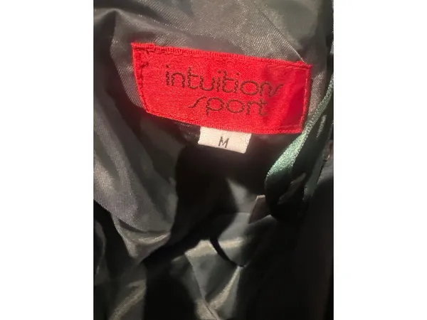 Vintage 90s Women M Intuition Sport Green Suede Leather Barrel Pants NWT - Image 11
