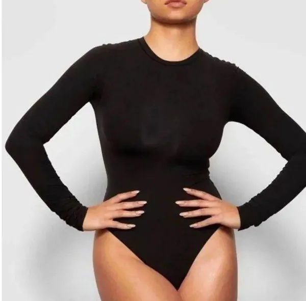 SKIMS Fits Everybody Long Sleeve Bodysuit M - Image 7