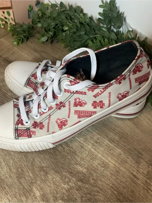 MS State Bulldogs Shoes Ladies Size 8 Fan Gear FOCO Team - Image 3