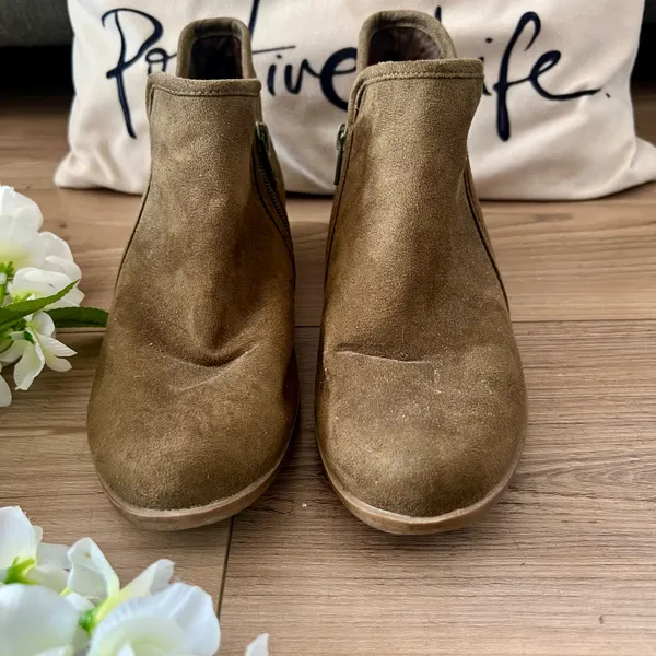 SO Olive Green Booties Brown Size 7.5 - Image 2