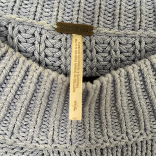 Free People Bell Song Pullover Sweater in Vintage Light Blue Small S‎ - Image 4
