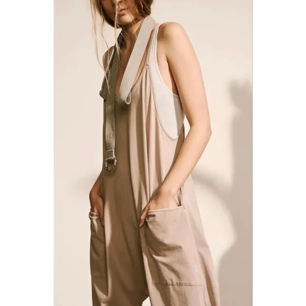 Free People Hot Shot Onesie NWOT Medium Mocha Latte FP Movement - Image 3