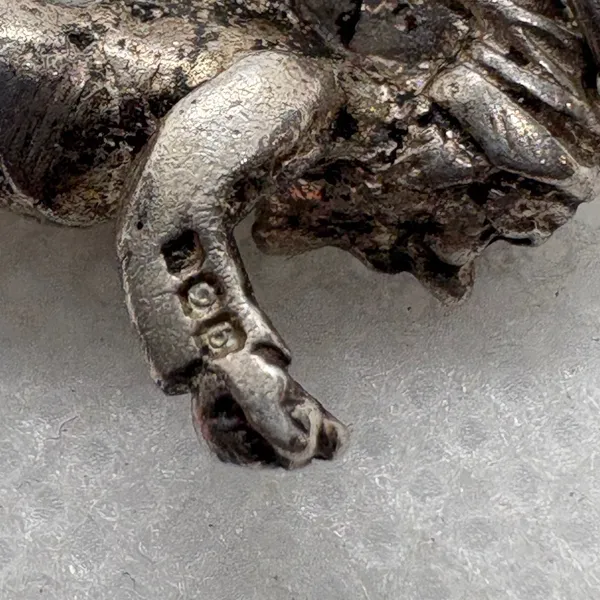 Vintage Sterling Silver 925 Gnome Dwarf Fantasy Charm Pendant - Image 5