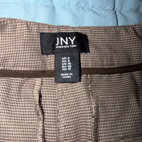 Jones New York Brown checkered pants - Image 6